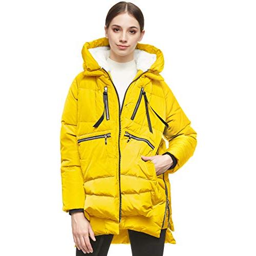 Orolay Women's Thickened Down Jacket Yellow (Apparel)sec3